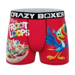 CRAZYBOXER Kellogg's Cereals Boy's Boxer Briefs 3 Pack (Creative Packaging) -Crazy Boxer CBKLG03X3ANN 3