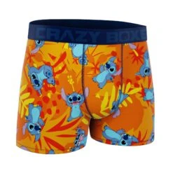 CRAZYBOXER Disney Lilo & Stitch Orange Men's Boxer Briefs -Crazy Boxer CBLIL0101ALO2 3