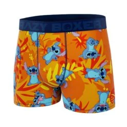 CRAZYBOXER Disney Lilo & Stitch Orange Men's Boxer Briefs -Crazy Boxer CBLIL0101ALO2 4