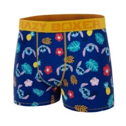Men's Boxer BriefsDisney Lilo & Stitch Tropical Stitch (Creative Packaging) -Crazy Boxer CBLIL0101SMALN 4