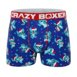 CRAZYBOXER Disney Lilo And Stitch Xmas Stitch Men's Boxer Briefs