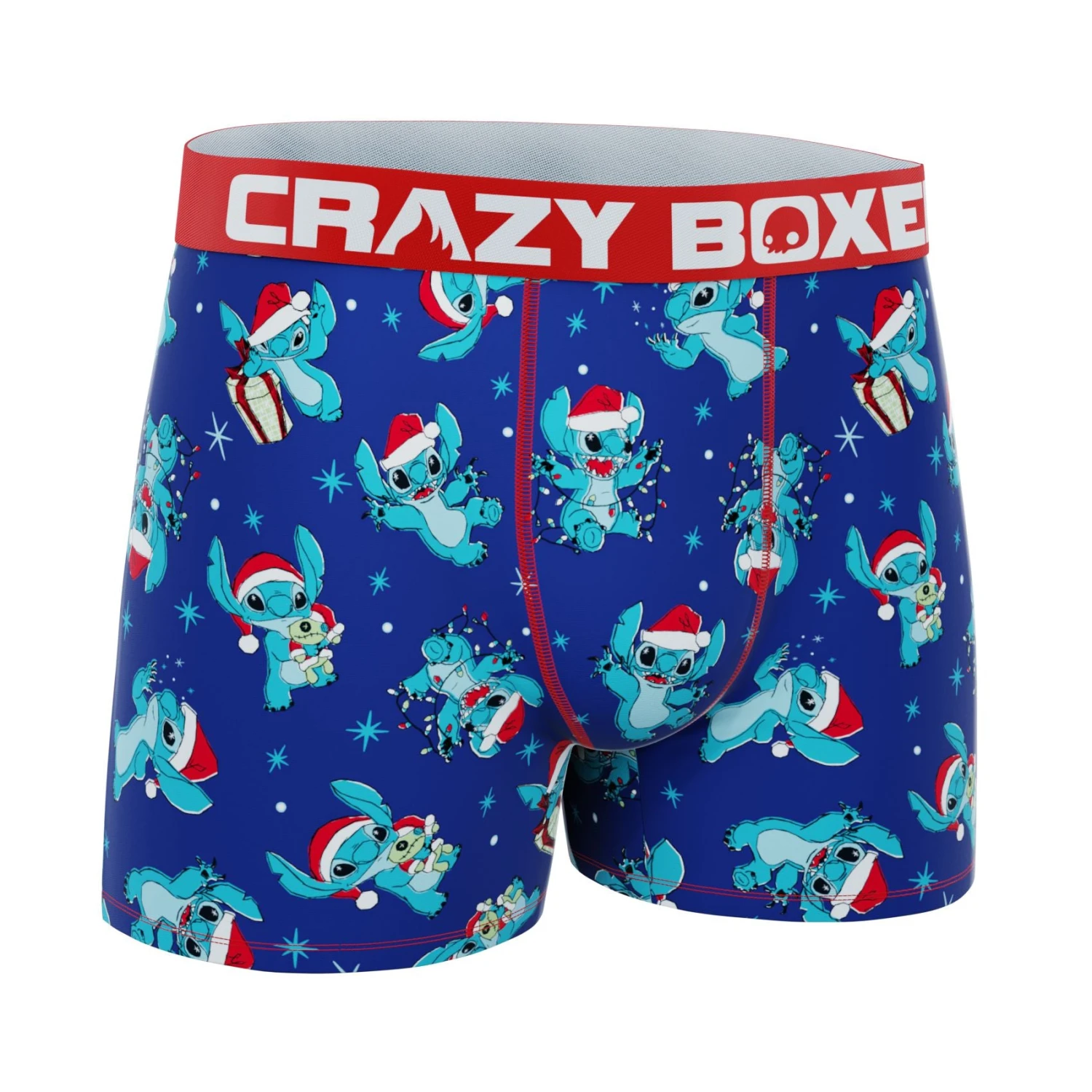 CRAZYBOXER Disney Lilo And Stitch Xmas Stitch Men's Boxer Briefs 3 CRAZYBOXER Disney Lilo And Stitch Xmas Stitch Men's Boxer Briefs - Image 3