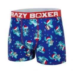 CRAZYBOXER Disney Lilo And Stitch Xmas Stitch Men's Boxer Briefs 7 CRAZYBOXER Disney Lilo And Stitch Xmas Stitch Men's Boxer Briefs -Crazy Boxer CBLIL0106STIT 4