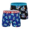 CRAZYBOXER Disney Lilo & Stitch Holidays Men's Boxer Briefs (2 Pack)