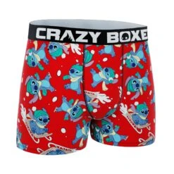CRAZYBOXER Disney Lilo And Stitch Snow Sled Men's Boxer Briefs -Crazy Boxer CBLIL01SNOW 3
