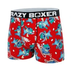 CRAZYBOXER Disney Lilo And Stitch Snow Sled Men's Boxer Briefs -Crazy Boxer CBLIL01SNOW 4