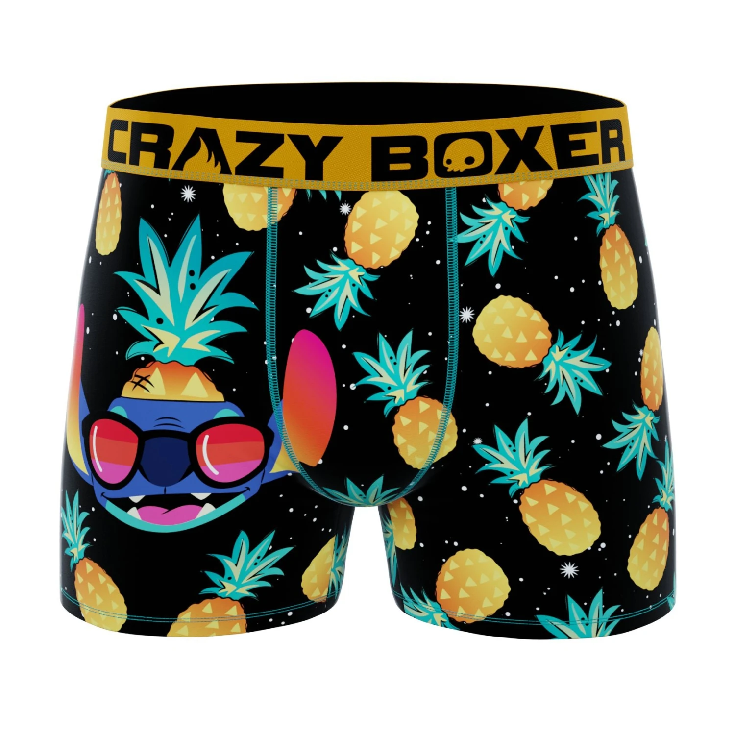 CRAZYBOXER Disney Lilo & Stitch Pineapple Men's Boxer Briefs (Creative Packaging) 2 CRAZYBOXER Disney Lilo & Stitch Pineapple Men's Boxer Briefs (Creative Packaging) - Image 2