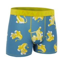 CRAZYBOXER Disney The Lion King Blue Men's Boxer Briefs (Creative Packaging) -Crazy Boxer CBLIO0107KINGN 3