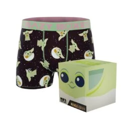 CRAZYBOXER The Mandalorian Baby Yoda Pod Men's Boxer Briefs (Box)