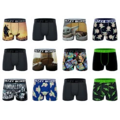 CRAZYBOXER The Mandalorian Men's Boxer Briefs (12 Pack)