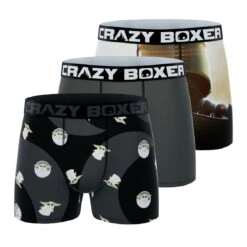 CRAZYBOXER Mandalorian Men's Boxer Briefs (3 Pack)