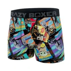 CRAZYBOXER The Mandalorian Retro Men's Boxer Briefs -Crazy Boxer CBMAN0102COMI 4