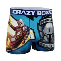 CRAZYBOXER The Mandalorian Vhs Men's Boxer Briefs -Crazy Boxer CBMAN0102PLAC 3