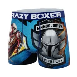 CRAZYBOXER The Mandalorian Vhs Men's Boxer Briefs -Crazy Boxer CBMAN0102PLAC 4
