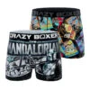 CRAZYBOXER The Mandalorian Retro Comic Men's Boxer Briefs (2 Pack)