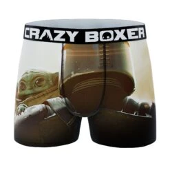 CRAZYBOXER The Mandalorian Baby Yoda Men's Boxer Briefs (2 Pack) -Crazy Boxer CBMAN0102X2A7 6