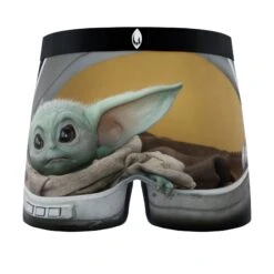 CRAZYBOXER The Mandalorian Fast Baby Yoda Men's Boxer Briefs (2 Pack) -Crazy Boxer CBMAN0102X2C1 7
