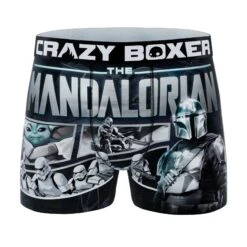 CRAZYBOXER The Mandalorian Helmets Men's Boxer Briefs (2 Pack) -Crazy Boxer CBMAN0102X2C5 6