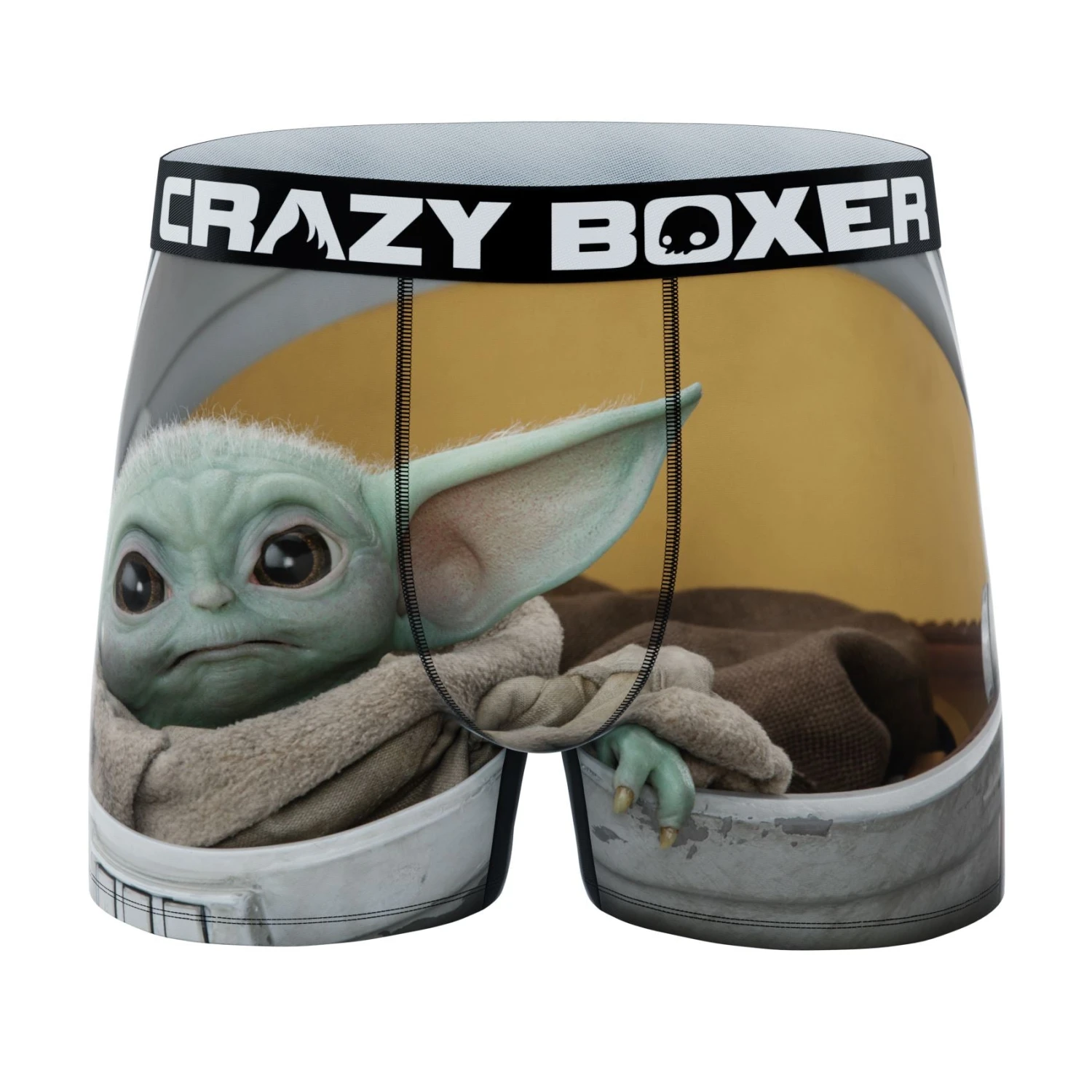 CRAZYBOXER The Mandalorian The Child Men's Boxer Briefs (5 Pack) 4 CRAZYBOXER The Mandalorian The Child Men's Boxer Briefs (5 Pack) - Image 4