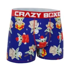 CRAZYBOXER Mandalorian Baby Yoda Holiday Men's Boxer Briefs 6 CRAZYBOXER Mandalorian Baby Yoda Holiday Men's Boxer Briefs -Crazy Boxer CBMAN0103BBYO 3