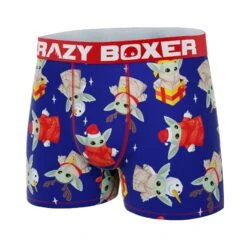 CRAZYBOXER Mandalorian Baby Yoda Holiday Men's Boxer Briefs 7 CRAZYBOXER Mandalorian Baby Yoda Holiday Men's Boxer Briefs -Crazy Boxer CBMAN0103BBYO 4