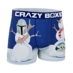Men's Boxer Briefs - MANDALORIAN - Mandalorian Snowmen -Crazy Boxer CBMAN0103SNOW 3