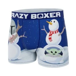 Men's Boxer Briefs - MANDALORIAN - Mandalorian Snowmen -Crazy Boxer CBMAN0103SNOW 4
