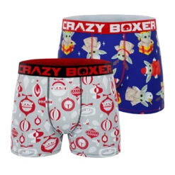 CRAZYBOXER The Mandalorian Holidays Men's Boxer Briefs (2 Pack)