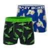 CRAZYBOXER The Mandalorian Green Baby Yoda Men's Boxer Briefs(2 Pack)