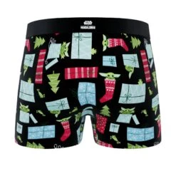 CRAZYBOXER Mandalorian Snowman &Christmas Men's Boxer Briefs (2 Pack) -Crazy Boxer CBMAN0103X2A6 4