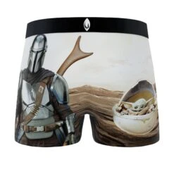 CRAZYBOXER The Mandalorian Baby Yoda Tarot Cards Men's Boxer Briefs (2 Pack) -Crazy Boxer CBMAN0103X2C2 5