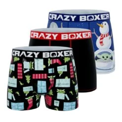 CRAZYBOXER The Mandalorian Christmas Men's Boxer Briefs (3 Pack)