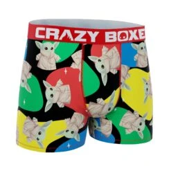 CRAZYBOXER Mandalorian Colored Yoda Men's Boxer Briefs (Creative Packaging) -Crazy Boxer CBMAN0105COLON 3