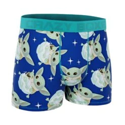 CRAZYBOXER The Mandalorian Frogs Men's Boxer Briefs (Cereal Box) -Crazy Boxer CBMAN0105FRO2N 3