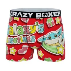 CRAZYBOXER The Mandalorian Galaxy's Greetings Men's Boxer Briefs