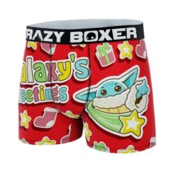 CRAZYBOXER The Mandalorian Galaxy's Greetings Men's Boxer Briefs -Crazy Boxer CBMAN0105GREE 4