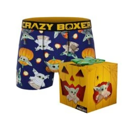CRAZYBOXER The Mandalorian Halloween Men's Boxer Briefs (Creative Packaging)