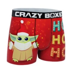 CRAZYBOXER Mandalorian Grogu Holiday Men's Boxer Briefs -Crazy Boxer CBMAN0105HOHO 3