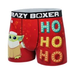 CRAZYBOXER Mandalorian Grogu Holiday Men's Boxer Briefs -Crazy Boxer CBMAN0105HOHO 4