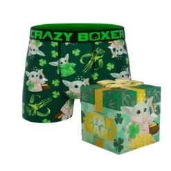 CRAZYBOXER The Mandalorian St Patrick Men's Boxer Briefs (Creative Packaging)