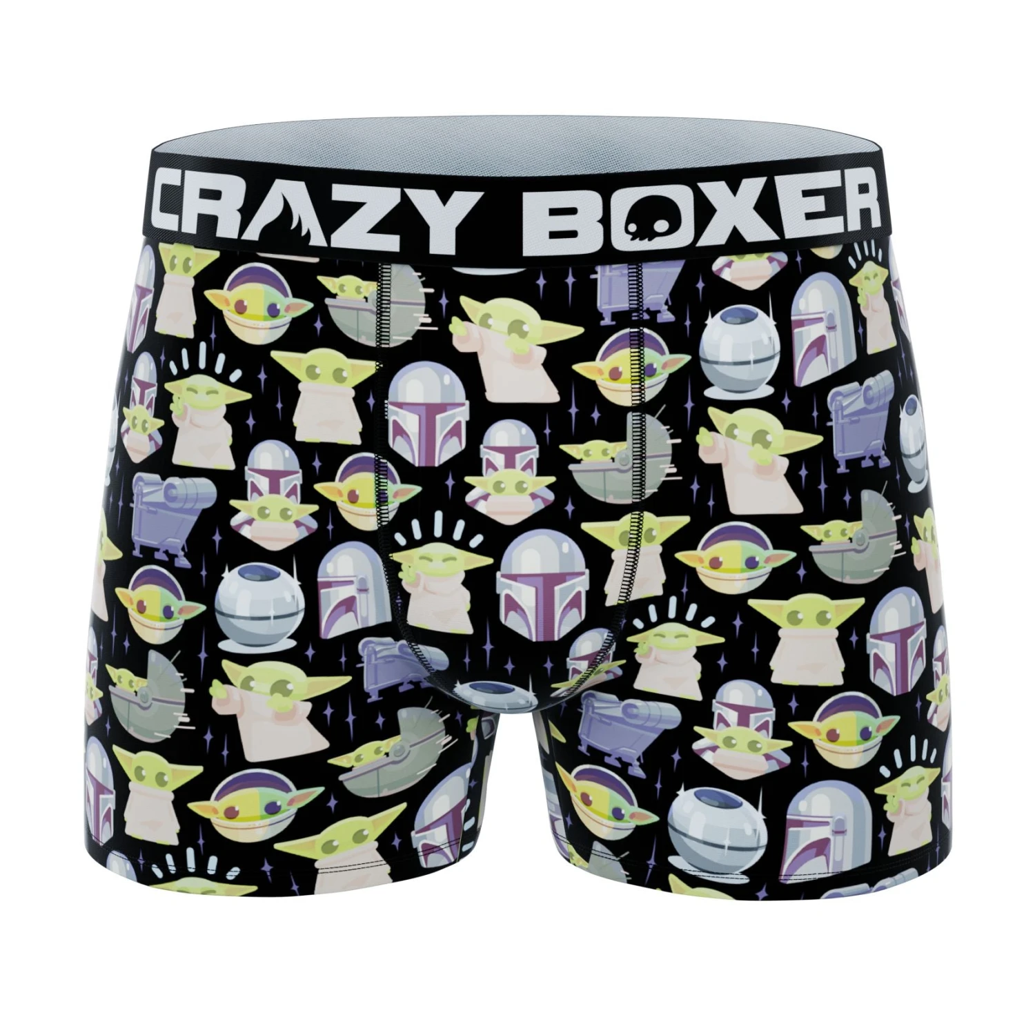 CRAZYBOXER The Mandalorian Faces Men's Boxer Briefs (2 Pack) 2 CRAZYBOXER The Mandalorian Faces Men's Boxer Briefs (2 Pack) - Image 2