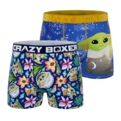 CRAZYBOXER The Mandalorian Space Men's Boxer Briefs (2 Pack)