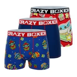 CRAZYBOXER The Mandalorian Galaxy Men's Boxer Briefs (3 Pack)