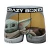 CRAZYBOXER The Mandalorian Baby Yoda Face Men's Boxer Briefs