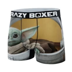 CRAZYBOXER The Mandalorian Baby Yoda Face Men's Boxer Briefs -Crazy Boxer CBMAN01ALO 4