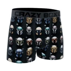 CRAZYBOXER The Mandalorian Star Wars Men's Boxer Briefs -Crazy Boxer CBMAN01AOPB 3