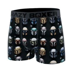 CRAZYBOXER The Mandalorian Star Wars Men's Boxer Briefs -Crazy Boxer CBMAN01AOPB 4