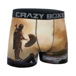 CRAZYBOXER The Mandalorian Wars Desert Men's Boxer Briefs -Crazy Boxer CBMAN01BAB 3