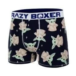 CRAZYBOXER Mandalorian Baby Yoda Black Men's Boxer Briefs -Crazy Boxer CBMAN01BBY5 4