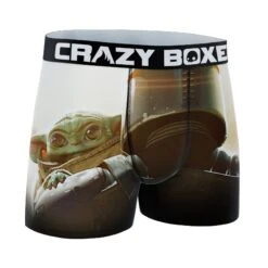 CRAZYBOXER The Mandalorian Wars Face Men's Boxer Briefs -Crazy Boxer CBMAN01BCK 3